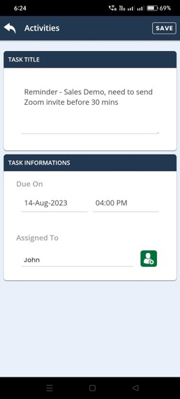 Cratio mobile CRM